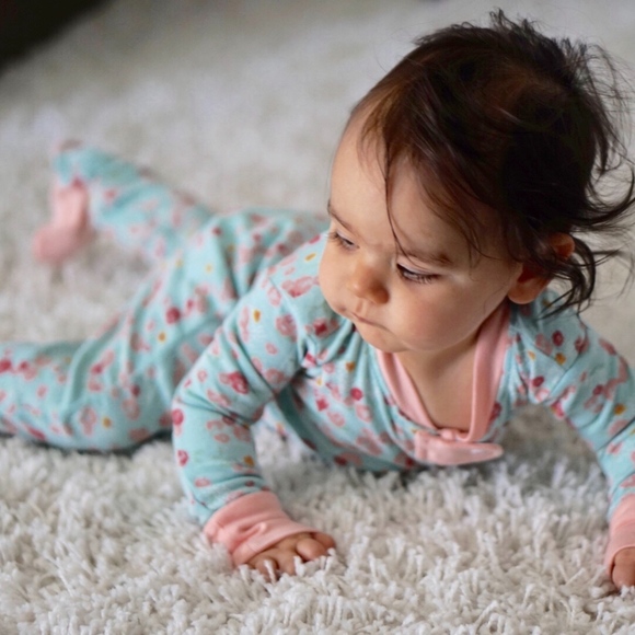 Organic Cotton Floral Baby Sleeper - Picture 2 of 2